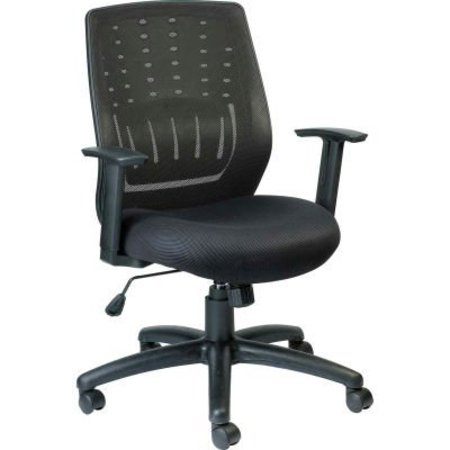 RAYNOR MARKETING Eurotech Stingray Task Chair - Black Fabric / Mesh MT8500